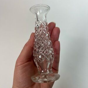 Crystal Vase vintage Glass Vase Small Vase